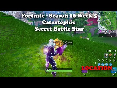 Fortnite - Season 10 Week 5 Secret Battle Star Location (Catastrophic)
