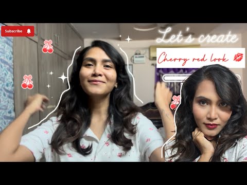 Turn Heads Instantly: Viral Cherry🍒 Red Makeup