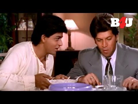 Shahrukh Khan Funny Dinner Scene | Yes Boss | Shahrukh Khan, Juhi Chawla