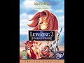 Opening To The Lion King II Simba S Pride UK DVD 2004