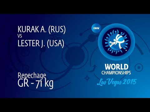 Repechage GR - 71 kg: A. KURAK (RUS) df. J. LESTER (USA), 10-9