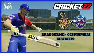 DC vs KKR TATA IPL 2022 - Match 19 | Cricket 22 PC Gameplay 1080P 60FPS
