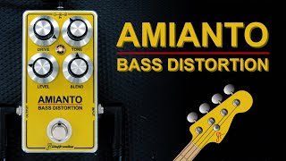 Video thumbnail for Amianto Bass Distortion played by Lorenzo Mastracci by FTelettronica Handmade Pedals
