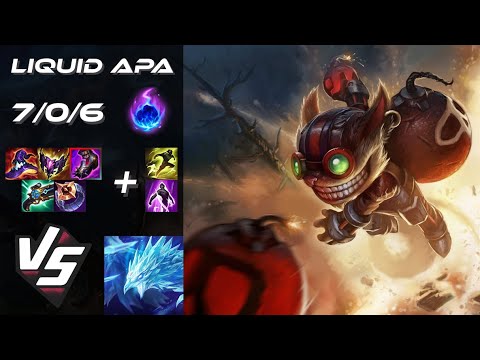 Team Liquid APA MID Ziggs vs Anivia - NA Challenger Patch 25.21