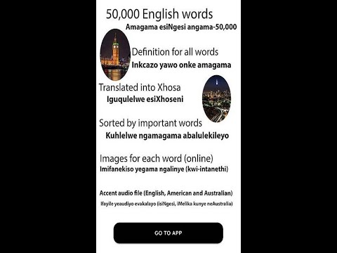 English xhosa dictionary