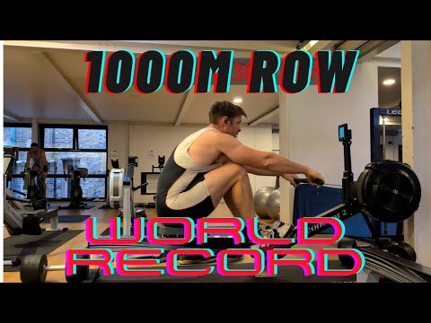 Neuer Weltrekord von Phil Clapp über 1000 m im Indoor-Rudern – 2:38,2 (Volle Anstrengung + Schlag...