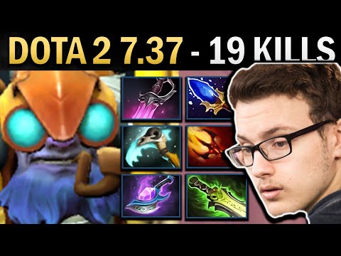 Tinker Gameplay Miracle with 19 Kills and Dagon - Dota 7.38