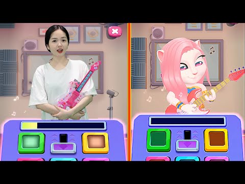 Guitar Contest With Angela - My Talking Angela 2 in Real Life P15