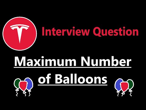 Maximum Number of Balloons - Leetcode 1189 - Python