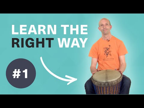 Beginners' djembe - Lesson 1 - Position and play