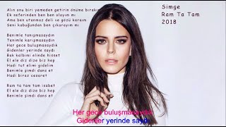 Simge -  Ram Ta Tam (Karaoke-style Lyrics)