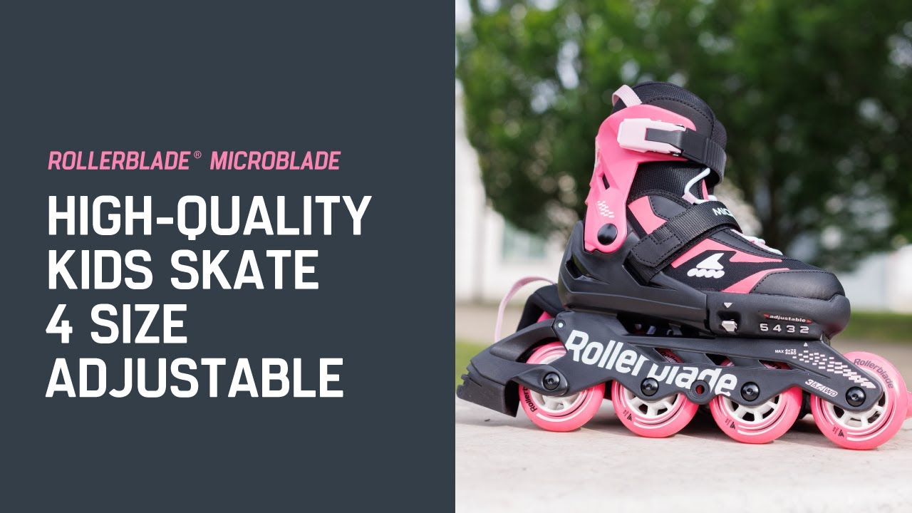 ROLLERBLADE Inline-Skates Microblade Combo Schwarz/Pink, 33-36.5 ROLLERBLADE Inline-Skates Microblade Combo Schwarz/Pink, 33-36.5