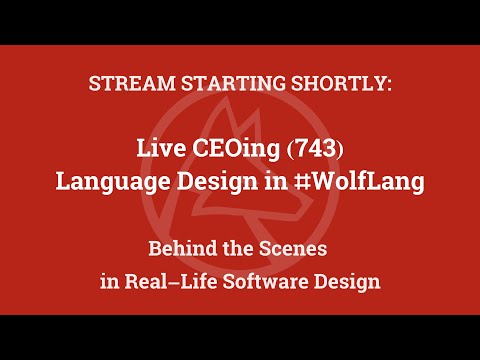 Live CEOing Ep 743: Language Design Review of Calculus & Algebra Features for 14.0 continued