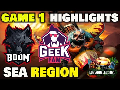 BOOM Esports vs Geek Fam Game 1 Highlights ESL ONE Los Angeles 2020