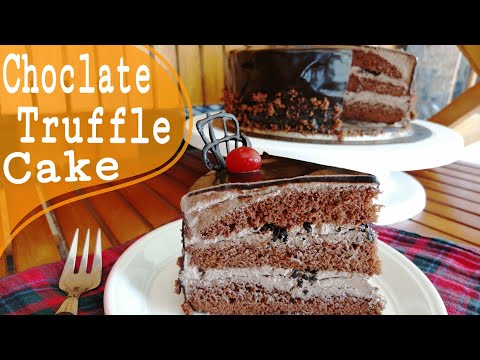 Chocolate Truffle Cake in Malayalam//കടയിൽ  കിട്ടുന്ന അതേ രുചിയിൽ Truffle cake// Najeeba Shamil