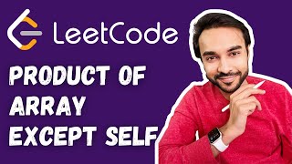 YouTube video 'Product of Array Except Self (LeetCode 238) | Full solution with visuals | Study Algorithms'
