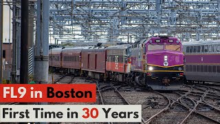 Railroad Revival: Old and New Faces in Familiar Places | New Haven FL9 and Ex. Amtrak F40 in Boston!