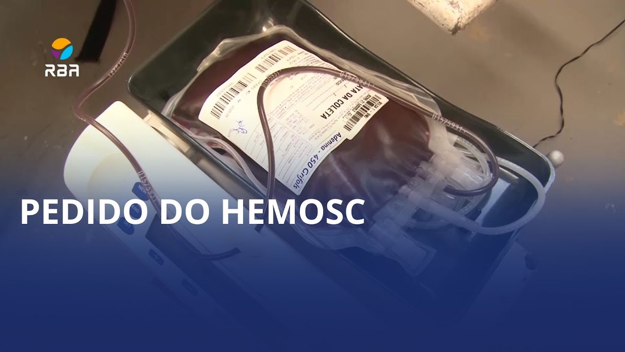 Doação de sangue: Hemosc reforça importância