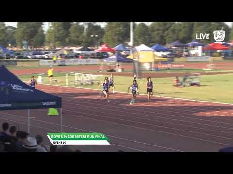 Boys U14 200m Final - 2019 State Track and Field Championships // LAVicTV