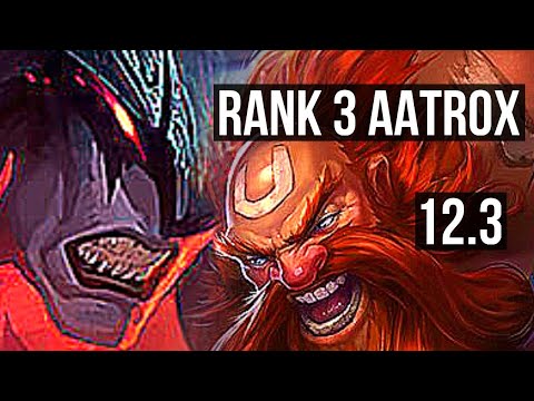 AATROX vs GRAGAS (TOP) | Rank 3 Aatrox, 1.7M mastery, 700+ games, 11/2/2 | EUW Challenger | 12.3