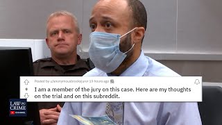 So-Called Darrell Brooks Juror's Reddit Post Addressed in Court video