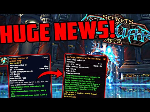 HUGE NEWS For Phase 2 of WOTLK Classic - Heroic Plus & INSANE ULDUAR LOOT