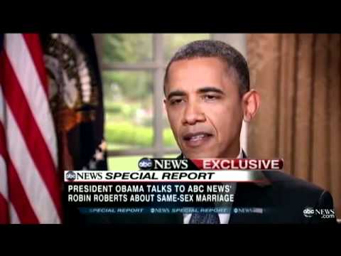 Click to Watch the The President Who Opposes the Right to Life Admits to ABC News He Opposes Marriage video