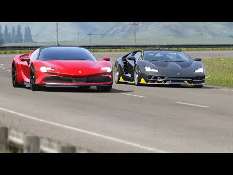 Lamborghini Centenario vs Ferrari SF90 Stradale at Highlands