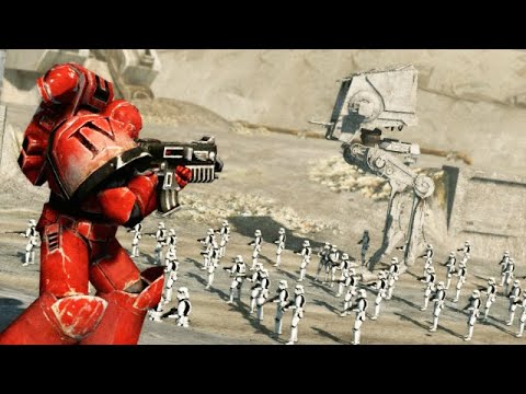 SPACE MARINES vs GALACTIC EMPIRE - Warhammer 40K vs Star Wars | Men of War: Assault Squad 2