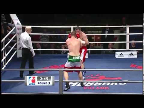 Christian Demaj (Red Gloves) Vs Krzystof Kowalski (White Gloves) WSB 91kg 21.02.2014 Poland