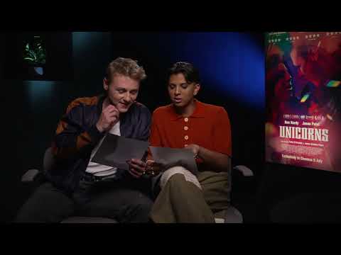 Thumbnail of the video: Ben Hardy & Jason Patel read Letterboxd reviews for 'Unicorns'