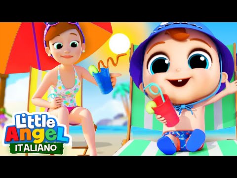 Stai al sicuro in spiaggia | Cartoni Animati con Gianni Piccino - Little Angel Italiano