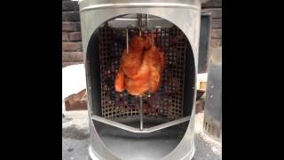 Swiss grill bbq on hot air