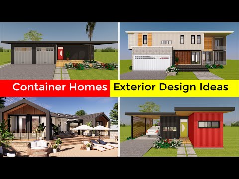 SHIPPING CONTAINER HOMES EXTERIOR DESIGN IDEAS