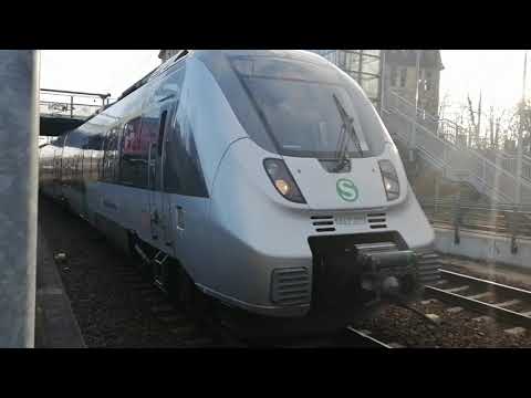 Einfahrt S1 S-Bahn Mitteldeutschland nach Leipzig-Stötteritz in Leipzig-Leutzsch