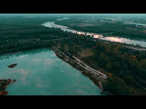 Fiume Po - Autumn - Guastalla (RE) #dronefly