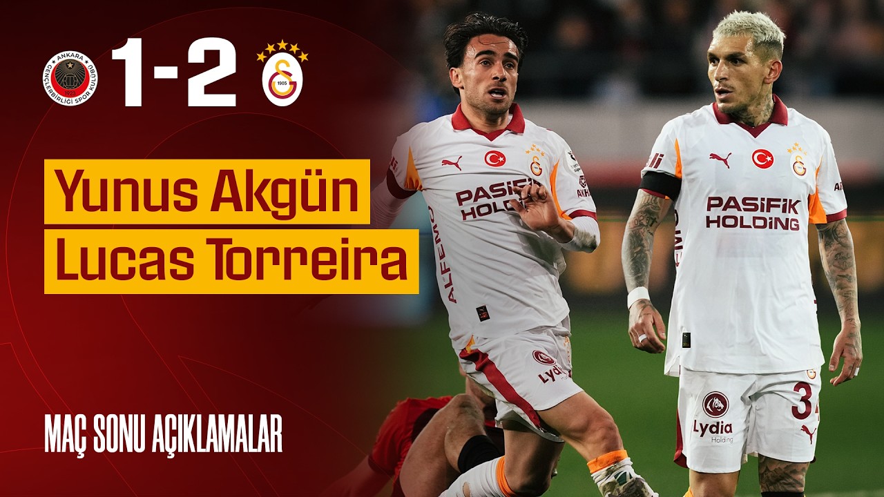 🎙️ Futbolcularımızdan Lucas Torreira ve Yunus Akgün'ün açıklamaları #GBvGS