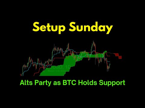 Setup Sunday: Alts Party as BTC Holds Support