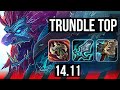 TRUNDLE vs RUMBLE (TOP) | 7 solo kills, 32k DMG | BR Master | 14.11