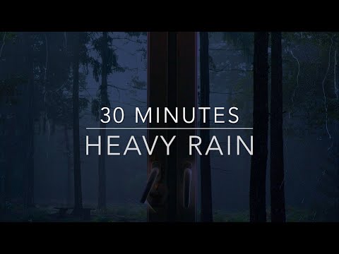 Rain Sounds ASMR - Heavy Rain on Window - 30 Minute Rain Sounds for Sleep, ADHD, Fall Asleep Fast