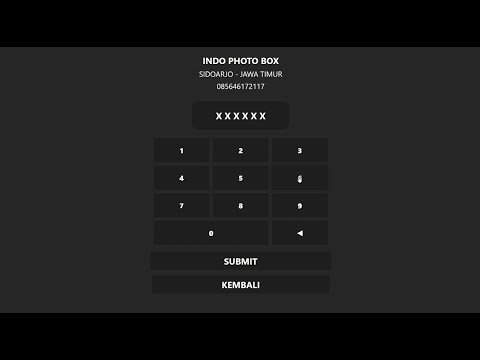 Video demo PAYMENT BOOTH NEW VERSION