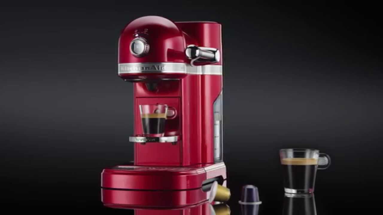 Кофемашина капсульная Kitchenaid Artisan Nespresso и Aeroccino 5KES0504, черная