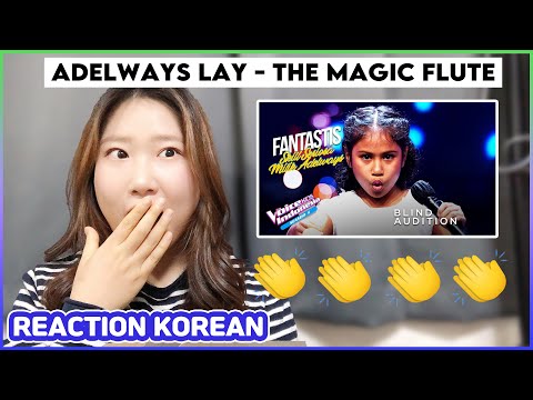 [REACTION KOREAN] Adelways Lay - The Magic Flute | The Voice Kids Indonesia | reaksi orang korea