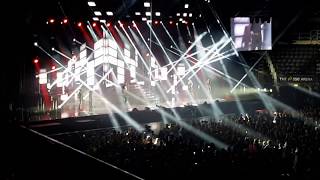 Matt Linnen falling X Factor Live Belfast SSE Arena