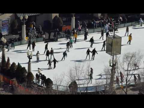 A view from The Heritage: Ice skating at Millennium Park