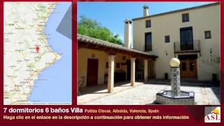 preview picture of video '7 dormitorios 6 baños Villa se Vende en Patida Ciscar, Albaida, Valencia, Spain'