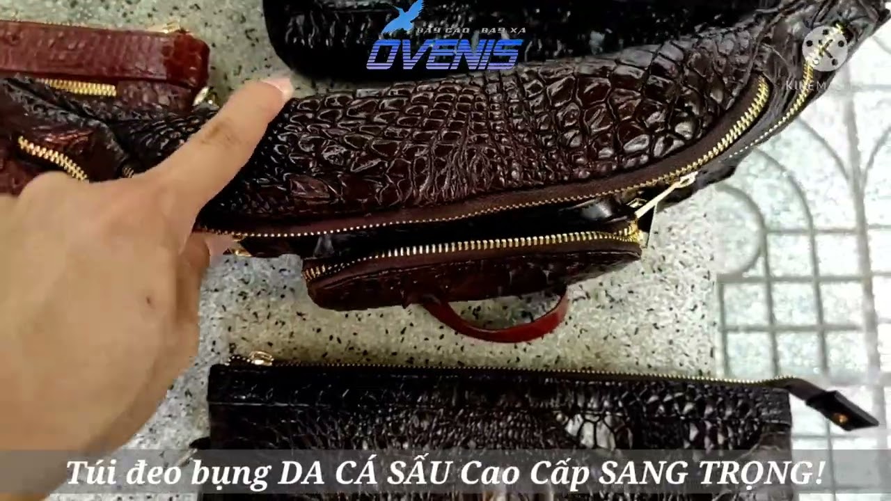 Túi đeo bụng cao cấp [GÙ CÁ SẤU ĐẸP NỔI BẬT]