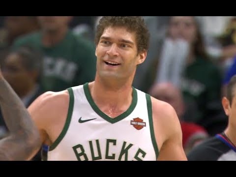Brook Lopez Highlights vs Clippers RS19G76 - 12 Pts, 9 Rebs, 1 Blk (28.03.19)