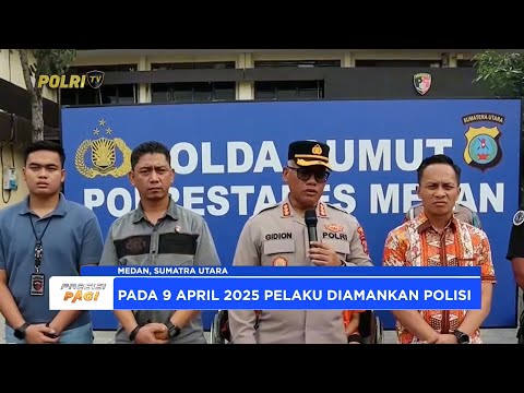 SATRESKRIM POLRESTABES MEDAN UNGKAP PEMBUNUHAN PENGEMUDI TAKSI ONLINE