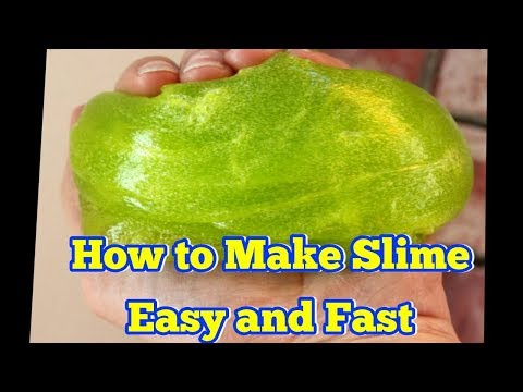 How to make slime , Easy and Fast